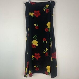 Vintage Tarea Rue 21 Skirt Womens 12 Maxi A-line Retro 90s Y2K Tropical Boho USA